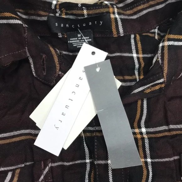 SANCTUARY New Generation Plaid Boyfriend Shirt - Picture 5 of 6